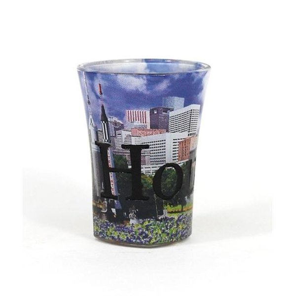 Americaware Americaware SGHOU01 Houston Full Color  Etched  Shot Glass SGHOU01